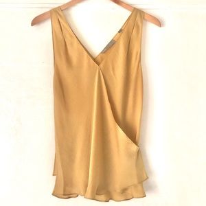 Vince Gold Silk Top